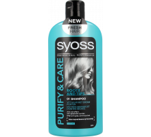 Шампунь SYOSS Purify & Care для жирної шкіри голови і волосся сухого на кінчиках 500 мл