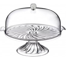 Тортівниця на ніжці з кришкою Irak Plastik SA-205 28.5 см
