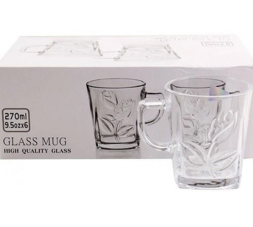 Набір кружок скляних G-Horse BM8092H 6 шт х 270 мл