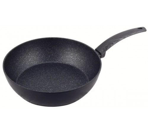 Сковорідка-сотейник Kamille КМ4136 Black Marble 28 см