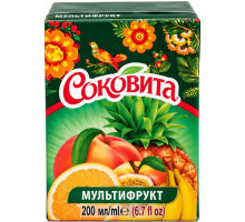 Напій соковмісний Соковита Мультифрукт 200 мл