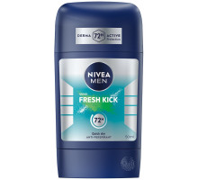 Дезодорант-стік чоловічий Nivea Fresh Kick 72 години 50 мл Дезодорант-стік чоловічий Nivea Fresh Kick 72 години 50 мл