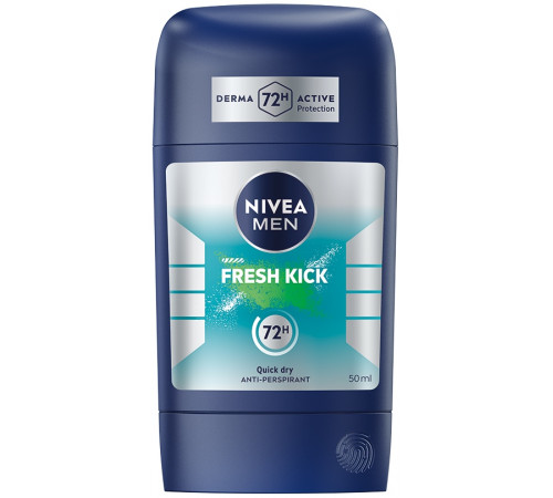 Дезодорант-стік чоловічий Nivea Fresh Kick 72 години 50 мл