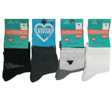 Дитячі шкарпетки Lvivski Kids однотонні 16 розмір