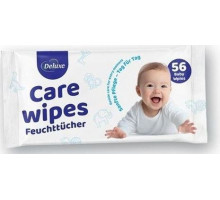 Вологі серветки дитячі Deluxe Care Wipes 56 шт