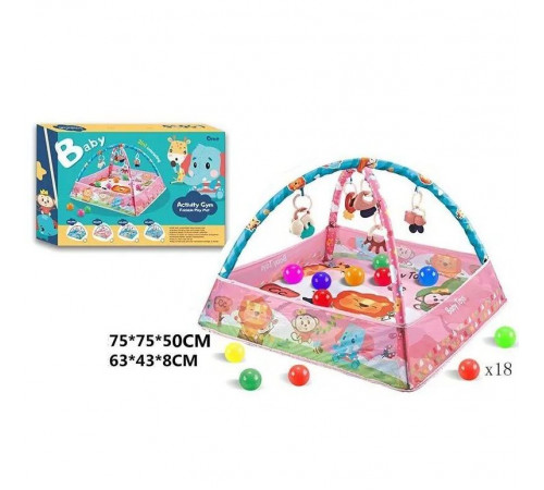 Коврик игровой 6917 Baby сетчатые бортики, 18 шариков