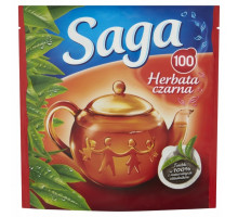Чай черный Saga 140 г 100 пакетиков