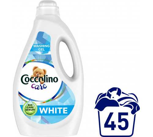 Гель для прання Coccolino Care White 1.8 л 45 циклів прання