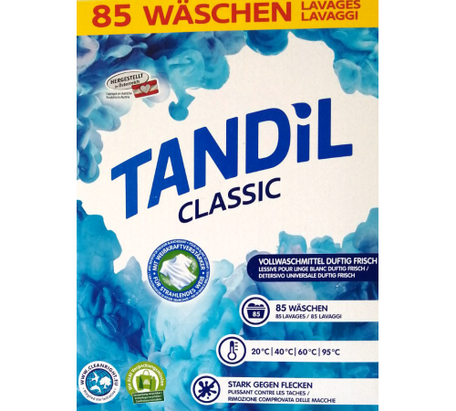 Стиральный порошок Tandil Classic Vollwaschmittel 5.2 кг 85 циклов стирки