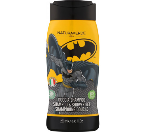 Детский шампунь-гель для душа 2в1 Naturaverde Kids Batman 250 мл