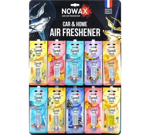 Освіжувач повітря Nowax Sweet Fresh Mix 6 г (ціна за 1 шт) Освіжувач повітря Nowax Sweet Fresh Mix 6 г (ціна за 1 шт)