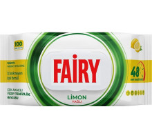 Влажные салфетки для уборки Fairy Лимон 100 шт