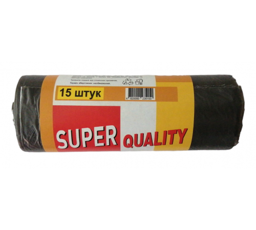 Пакеты для мусора Super Quality 35 л 15 шт