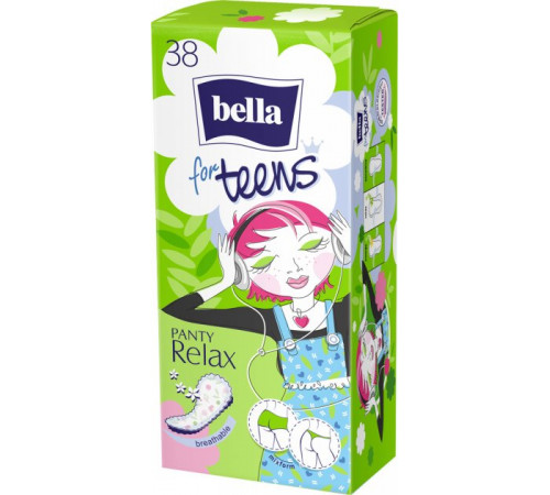 Ежедневные прокладки Bella Teens Relax 38 шт
