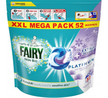 Гелеві капсули для прання Fairy Non-Bio Platinum Silk Tree Blossom & Jasmine 52 шт (ціна за 1 шт)