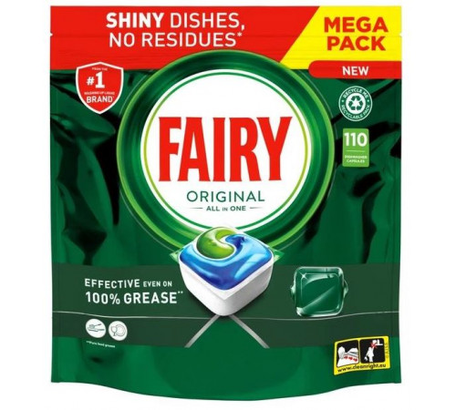 Таблетки для посудомийної машини Fairy Original All in One 110 шт (ціна за 1 шт)