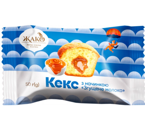 Кекс Жако с начинкой Сгущенка 50 г