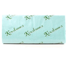 Бумажные полотенца листовые Кохавинка V-укладка макулатурные зеленые 23 х 25 см