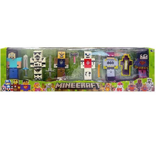 Набор героев HS-5876 Minecraft 6 персонажей со светом Набор героев HS-5876 Minecraft 6 персонажей со светом