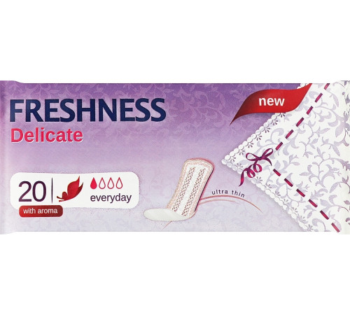 Щоденні гігієнічні прокладки Freshness Delicate 20 шт