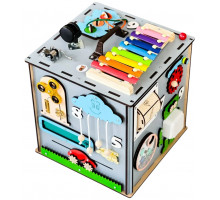 Бізікуб з роботом сірий 30 х 30 см