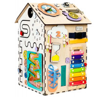 Бізібудинок натуральний дерев'яний 55 х 30 х 30 см