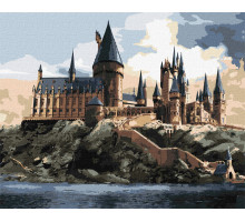 Набір для розпису за номерами Ideyka КНО6432 Harry Potter: Гоґвортс вдень 40 х 50 см