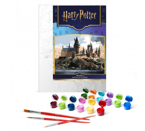 Набір для розпису за номерами Ideyka КНО6432 Harry Potter: Гоґвортс вдень 40 х 50 см