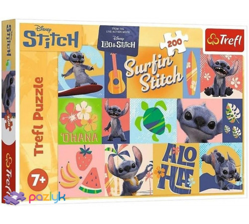 Пазли Trefl 13331 Ліло і Стіч Пригоди на Гаваях 200 елементів
