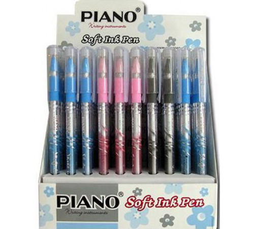 Ручка кулькова Piano РТ-111A Soft Ink Pen 0.5 мм синя