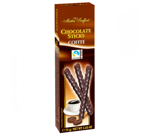 Шоколадні палички Maitre Truffout Coffee 75 г