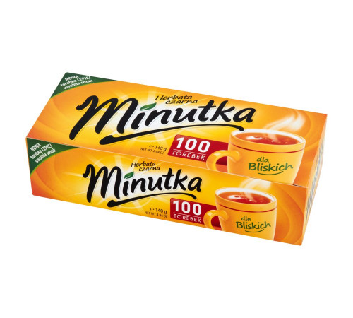 Чай чорний Minutka 100 пакетиків 140 г