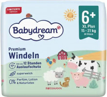 Подгузники Babydream Premium 6+ (15-21 кг) 30 шт