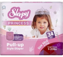 Підгузки-трусики Sleepy Princess 3 (4-9 кг) 34 шт