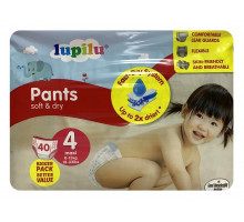 Подгузники-трусики Lupilu Soft&Dry 4 (8-15кг) 40 шт