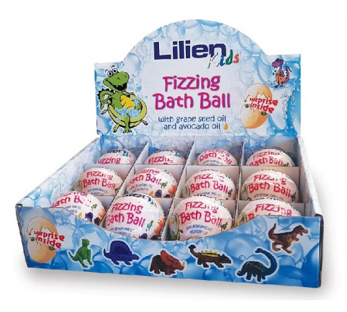 Дитяча бомбочка для ванни Lilien Fizzing Bath Ball з сюрпризом 140 г