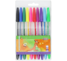 Набір кулькових ручок ZiBi ZB.2012 10 кольорів