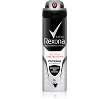Дезодорант-аерозоль чоловічий Rexona Антибактеріальна та невидима на чорному та былому  150 мл
