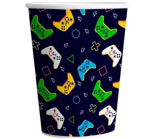 Бумажные стаканчики Геймер 250 мл 10 шт