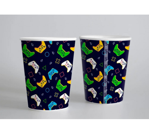 Бумажные стаканчики Геймер 250 мл 10 шт