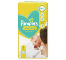 Подгузники для новорожденных Pampers New Baby Размер 1 2-5 кг 50 шт