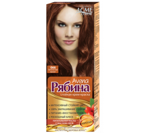 Краска для волос ACME-COLOR Рябина Avena 066 золотой мускат 135 мл