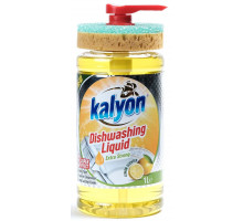 Средство для мытья посуды Kalyon Лимон с губкой 1 л