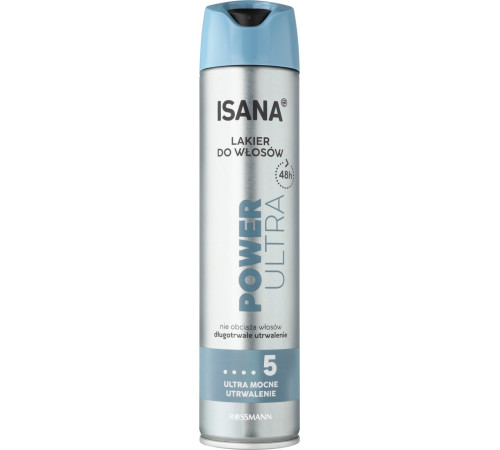 Лак для волосся Isana Power Ultra фіксація 5 250 мл