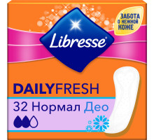 Ежедневные гигиенические прокладки Libresse Daily Fresh Normal Deo 32 шт