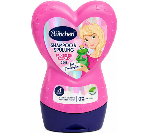 Дитячий шампунь-кондиціонер 2in1 Bubchen Prinzessin Rosalea 230 мл