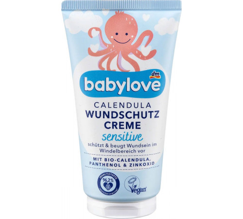 Ранозахисний крем Babylove Calendula Wundschutz Сreme Sensitive від попрілостей 75 мл