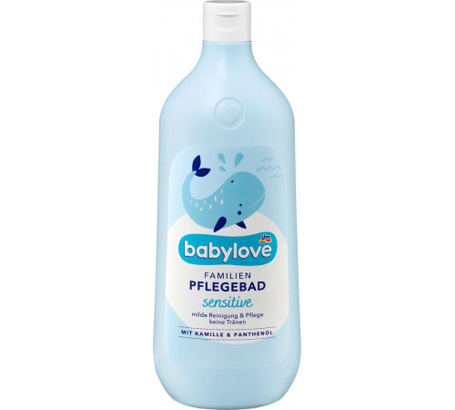 Добавка для купання Babylove Familien Pflegebad Sensitive  для чутливої шкіри для всієї родини 1 л