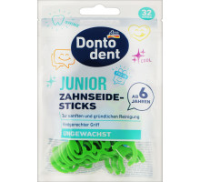 Дитяча зубна нитка флос-стик Dontodent Junior 6+ років 32 шт