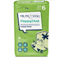 Подгузники-трусики Mum and You Nappychat 6 (16+ кг) 18 шт